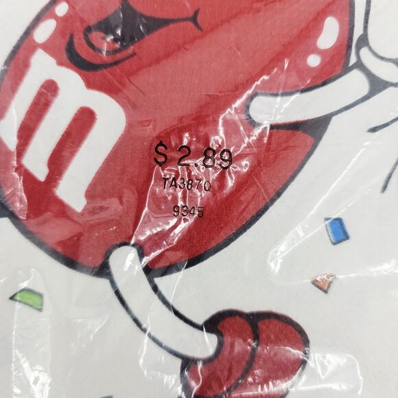 Vintage 1988 Mars M&M Candy Hallmark Paper Tablecloth Table Cover NEW Sealed - Picture 3 of 6